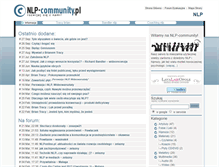 Tablet Screenshot of nlp-community.pl