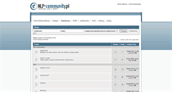 Desktop Screenshot of forum.nlp-community.pl